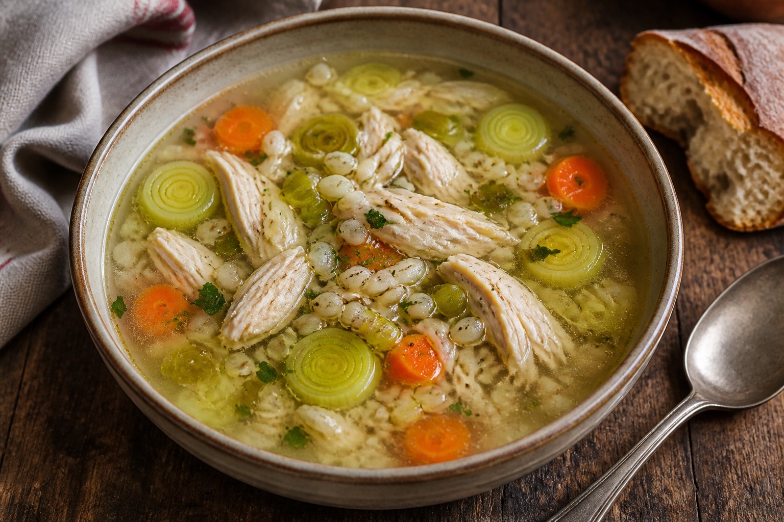 Cock-a-Leekie Soup