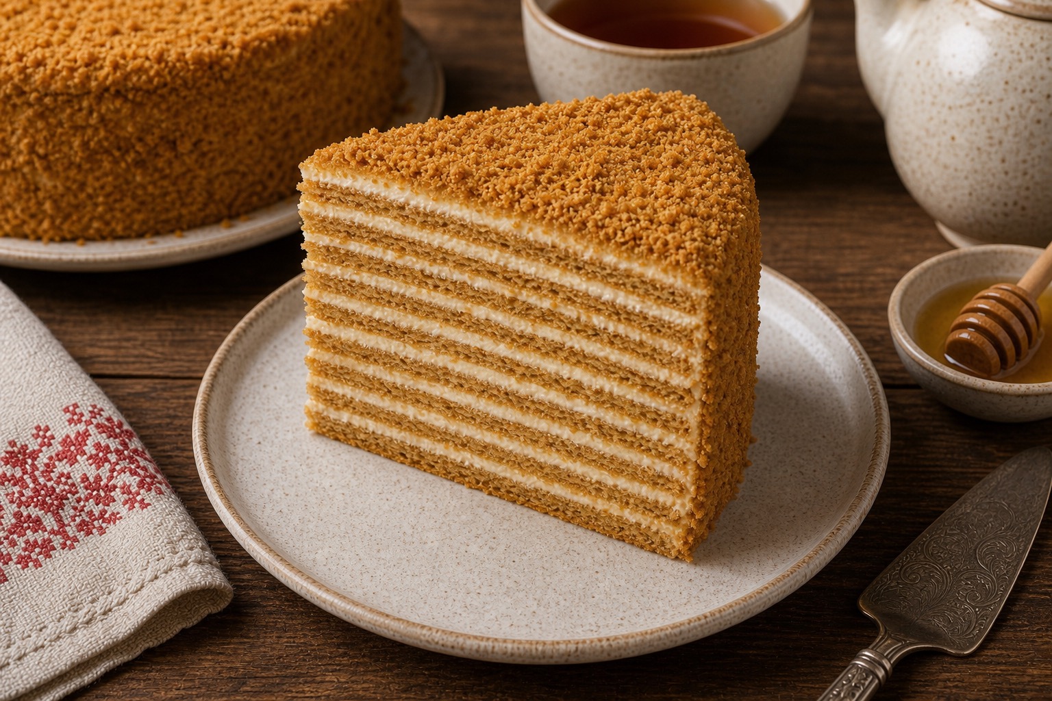 Honey Layer Cake (Medovik)