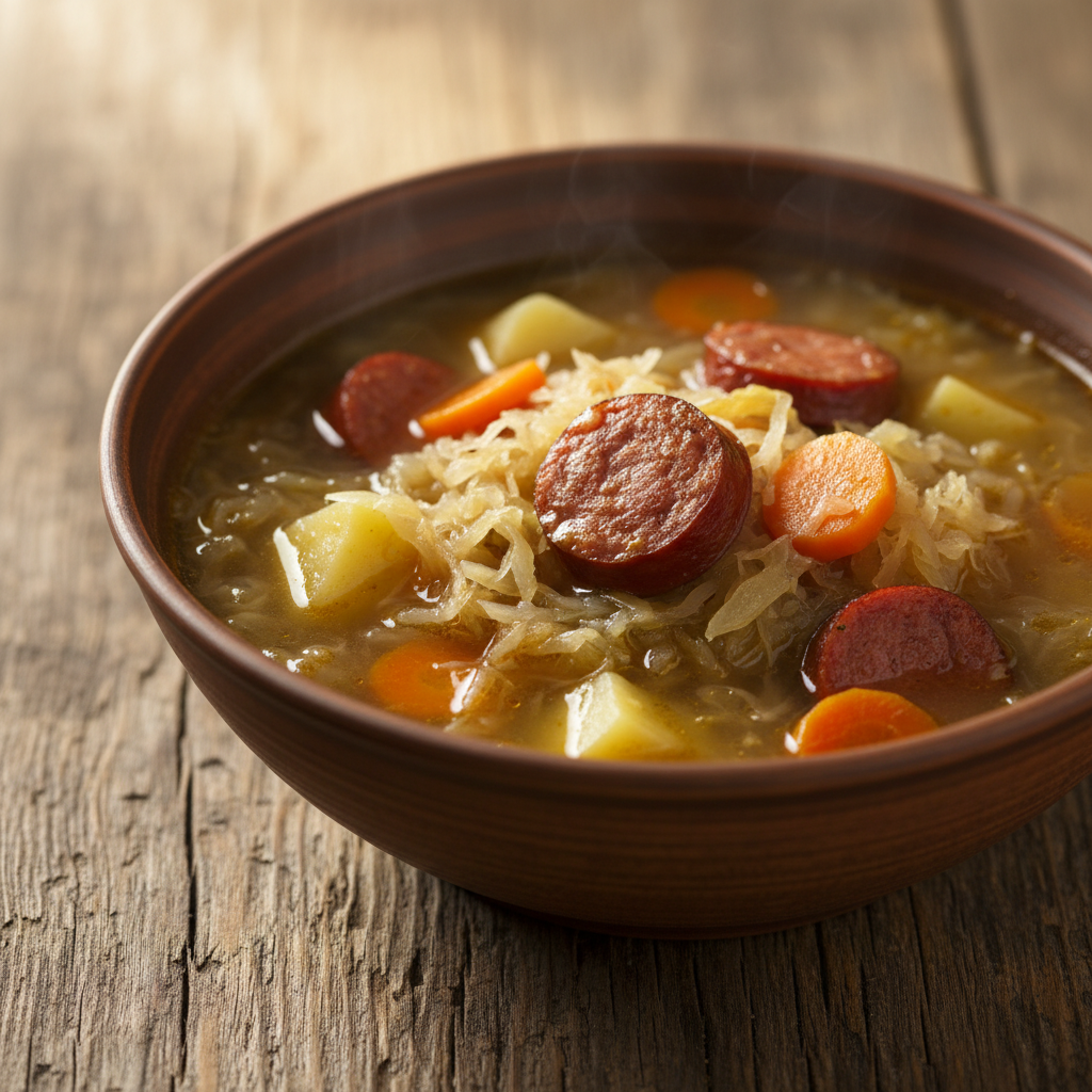 Kapusniak (Polish Sauerkraut Soup)