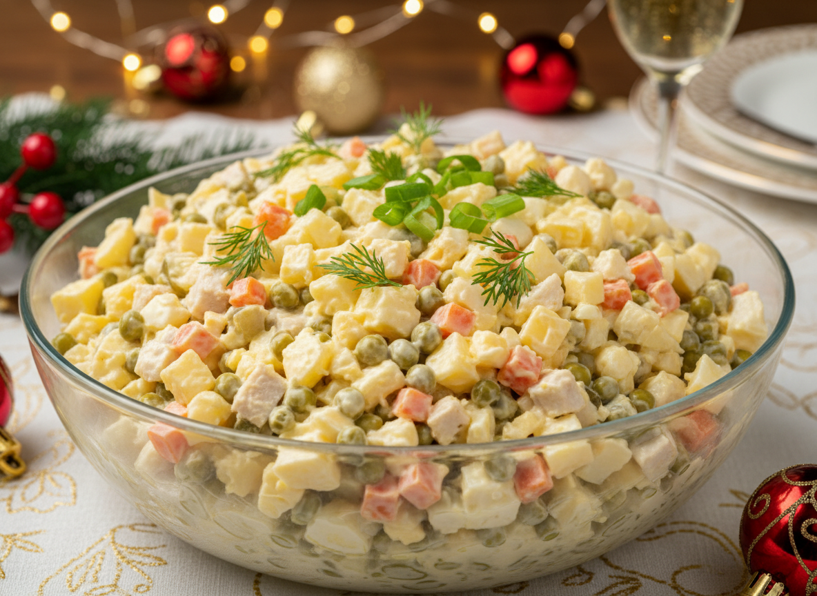 Olivye Salad (Russian Salad)