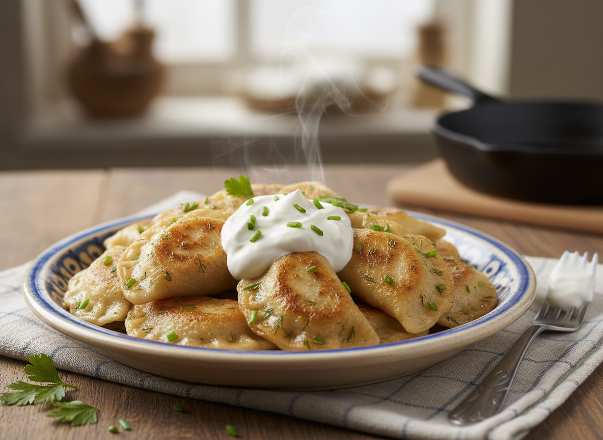 Pierogi Ruskie (Potato and Cheese Dumplings)