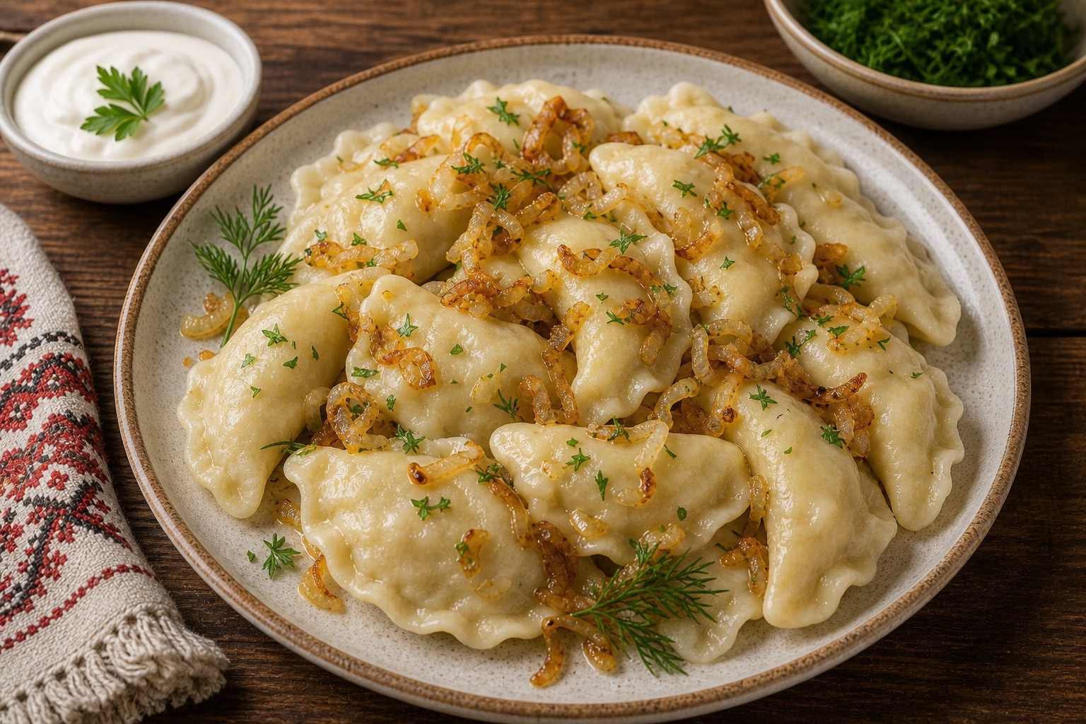 Potato Vareniki (Varenyky z Kartopleyu)