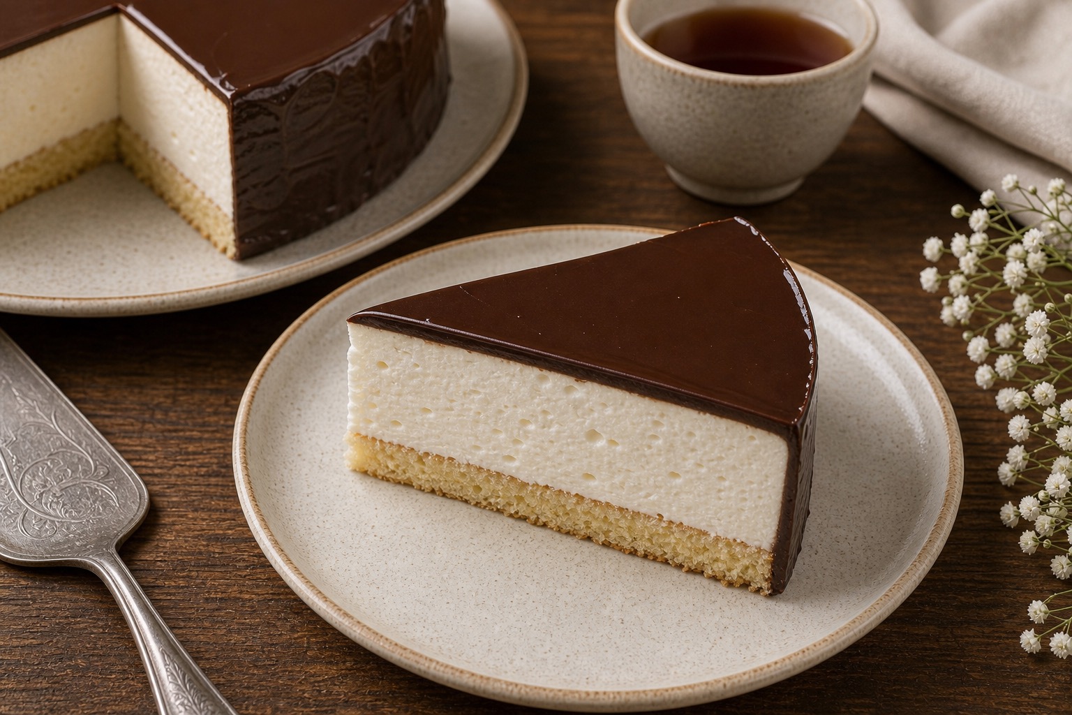 Bird's Milk Cake (Ptichye Moloko Tort)