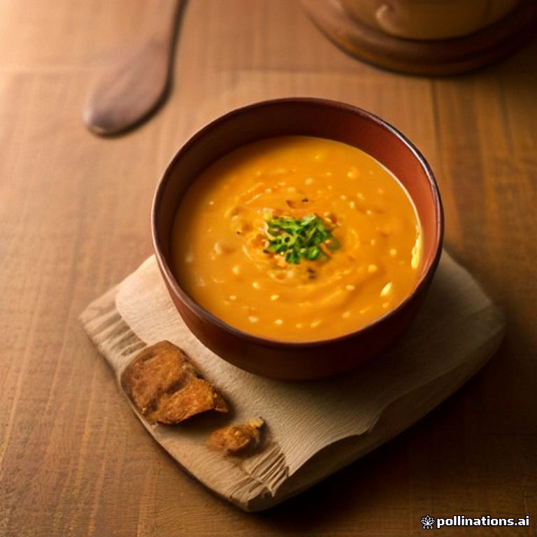 Spiced Pumpkin and Lentil Soup