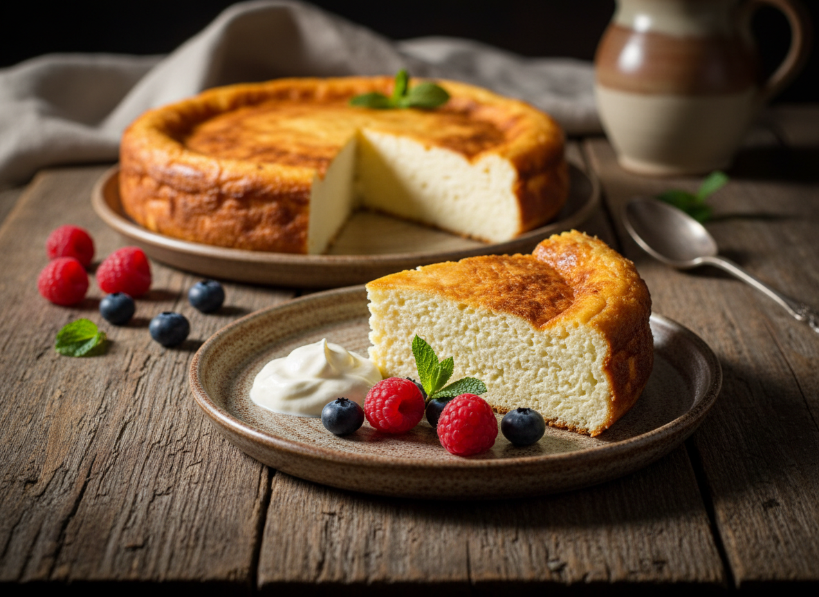 Zapekanka (Baked Cottage Cheese Casserole)